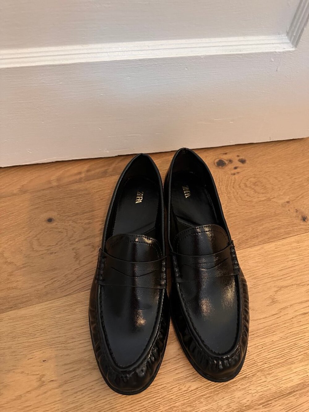 Zara Black Loafers, 39